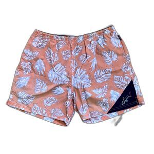 Greg Norman Tropical Plant Swimming Trunks Men's Size Large